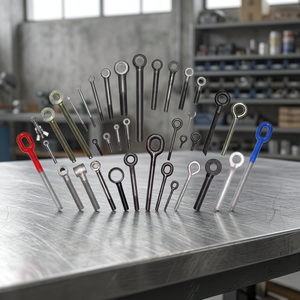 Émerillon de levage en acier à longue tige avec finition zinguée et épaule allongée pour équipement de levage, quincaillerie de rigging et machines - Product Image 1