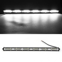 Barra de luz led delgada para coche, barras de luz de trabajo de una sola fila, 12V, 4x4, todoterreno