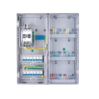 Boîte de distribution électrique étanche en plastique PC/ABS KG-J401E, quatre circuits, IP43, haute isolation, certifiée ISO