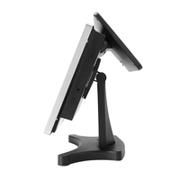 Máquina POS de Pantalla Dual de 15 y 10 Pulgadas, Computadora Todo en Uno, Sistema POS Táctil, PC Táctil Todo en Uno
