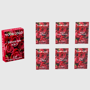 <span class=keywords><strong>Lotion</strong></span> Spa Vegan à base de plantes professionnelle de luxe 6-en-1 masque pour <span class=keywords><strong>pieds</strong></span> dissolvant de <span class=keywords><strong>callosités</strong></span> gommage au sucre sel trempage mouvement beurre et parfums personnalisés - Product Image 3