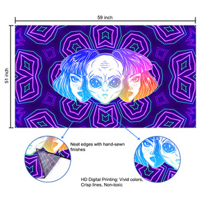 Hippie Trippy pared alienígena nacido de tapiz psicodélico tapiz de pared <span class=keywords><strong>para</strong></span> la decoración del hogar - Product Image 2