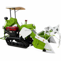 Moissonneuse-batteuse compacte à moteur diesel pour terrains en pente, montagnes, plaines, chemins étroits de villages, sols inégaux, rizières et champs de blé