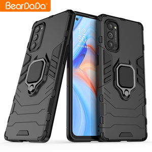 Beardada Bền TPU + PC <span class=keywords><strong>Armor</strong></span> Thiết Kế Bảo Vệ Chân Đế Tùy Chỉnh Trường Hợp Điện Thoại Cho <span class=keywords><strong>Oppo</strong></span> A83 Reno 4 Pro A52 A72 A92 - Product Image 2