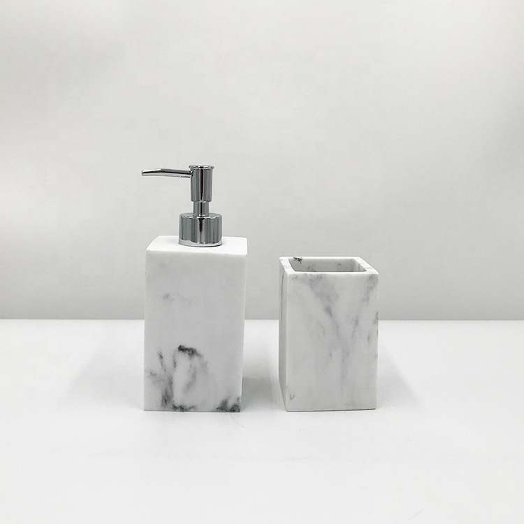marble bathroom accessories set