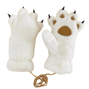 ถุงมือกรงเล็บหมีถุงมือผ้ากำมะหยี่หนาเพิ่มความอบอุ่นในฤ<span class=keywords><strong>ดู</strong></span>หนาวสำหรับปั่นจักรยานกลางแจ้งเล่นสกีผู้หญิง - Product Image 1