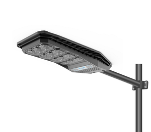 Lampadaire solaire LED tout-en-un 100W avec détecteur de mouvement IP65, batterie, angle de faisceau 120° pour utilisation extérieure sur route - Product Image 1