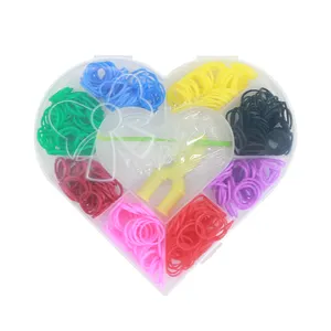 Hot elastici giocattolo educativo per bambini braccialetti artigianali fai da te regali ricariche Kit Set elastici arcobaleno
