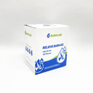 Pansement hydrogel pour brûlures Water-Jel Burn Care, pansement et spray pour brûlures, stérile, premiers secours, certifié CE, marque MMC, 10*10cm/20*45cm - Product Image 1