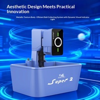 Mesin Pelontar Bola Tenis Meja Double Fish Super Generasi Kedua Plus Smart Dual-Control Adjustable Arc Multifungsi Portabel