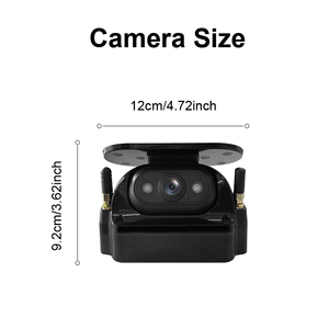 Wireless Solar Powered 7 Inch Monitor Dash Cam Magnetic Night Vision Waterproof Backup Rear View <b>Camera</b> for Trucks Bus Wireless- - Product Image 6