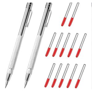 Stylet de gravure manuel en carbure de tungstène transfrontalier à pointe remplaçable pour la découpe de carreaux, le traçage de plaques d'acier et le marquage de métaux - Product Image 2