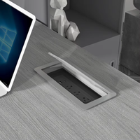 Regleta empotrada OMNI, toma de corriente integrada para mesa de conferencias para salas de conferencias y escritorios ejecutivos