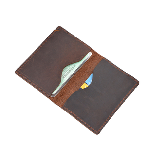 Portefeuille fin en cuir pour cartes de crédit pour homme, porte-cartes de poche avant, portefeuille élégant pour cartes de visite avec protection RFID - Product Image 1