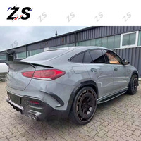 ZS adecuado para Mercedes Benz GLE450 GLE53 GLE63 Coupe SUV actualización BS estilo cuerpo Kit fibra de carbono frente labio parrilla Spoilers Hood