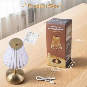 Retro Nordic Style Cordless LED <b>Touch</b> Control Desk <b>Lamp</b> Simple Design Rechargeable Battery Room Study Restaurant Atmosphere - Product Image 6