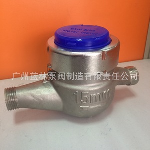 Medidor de Agua de Acero Inoxidable DN15 304 con Brida Roscada, Medidor de Agua Fría y Caliente con Función Desmontable y Relación de Rango R80 - Product Image 1