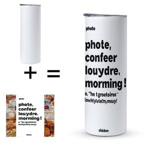 Travel Drink <b>Mug</b> 20oz Straight Car Cup <b>Double</b> <b>Wall</b> Stainless Steel Heat Cold Keep Custom Logo - Product Image 5