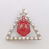Broche de perle de sceau, épingle à revers, grec, qualité supérieure, AEO DST Delta signet