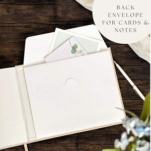 Myway 2026 Hot Sale Fabric Cover <strong>Memory</strong> Book for Funeral Guests to Sign in with Condolence <strong>Memory</strong> <strong>Table</strong> Sign for <strong>Wedding</strong> - Product Image 3