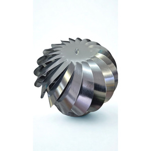 Ventilador de Techo Industrial Giratorio Impulsado por el Viento, de Acero Galvanizado, Independiente, para Extracción de Gases de Combustión y Aire - Product Image 2