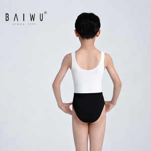 <span class=keywords><strong>Justaucorps</strong></span> de ballet sans manches Baiwu pour garçons, <span class=keywords><strong>justaucorps</strong></span> de danse pour examen artistique masculin 126441246 - Product Image 2