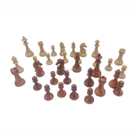 Pièces d'échecs personnalisées Ajedrez, jeu d'échecs de luxe en bois d'ébène et d'olivier tunisien, plateau de jeu en bois, ensemble d'échecs