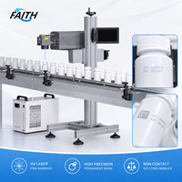 Machine de marquage laser UV Faith 3W à haute vitesse, graveur dynamique pour ligne de production à convoyeur