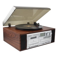 Nouveauté : tourne-disque vinyle à retour automatique pleine grandeur, gramophone avec cassette, lecture et enregistrement USB/SD et CD, radio