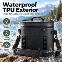 Sac isotherme souple et réutilisable en TPU imperméable, portable, pour le camping, la pêche, les pique-niques, avec bandoulière.