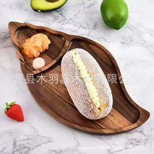 ถาดเสิร์ฟไม้ชิเจียอะคาเซีย 34x17.5 ซม. รูปวงรี ไม้เนื้อแข็ง สำหรับชา อาหาร และการถ่ายภาพ - Product Image 4