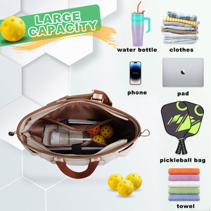 Bolsa de pickleball de alta gama para deportes al aire libre, bolso multifuncional con compartimento separado para zapatos y bolsa para pelotas de pickleball - Product Image 3