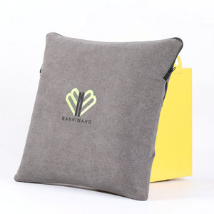 Banniwang Massage Pillow Neck Waist Back Rechargeable Kneading Electric Shoulder Massage Cotton Fabric - Product Image 1