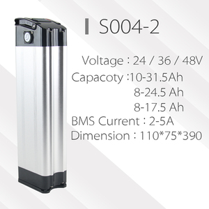 Batterie de vélo électrique Silver Fish E-Bike 24V 36V 48V 10Ah 15Ah 17,5Ah 20Ah 25Ah 1000W Lithium-Ion 18650 - Product Image 2