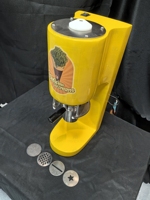 Mvckyi Jaune Facile à utiliser Pas de rouille Durable et facile à nettoyer Machine à crème glacée à spaghetti à usage commercial et domestique