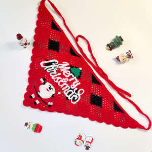 Nuovi Fasce <span class=keywords><strong>per</strong></span> Capelli Natalizie Wowei all'Uncinetto, Bandana in Cotone Lavorato a Maglia, Accessori <span class=keywords><strong>per</strong></span> Capelli Estetici, Sciarpa Lavorata a Maglia con Fiocchi di Neve - Product Image 3