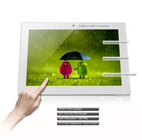 Perangkat Manajemen Umpan Balik Tablet Android 10.1 Inci untuk Restoran, Meja Berdiri Bentuk L, Mesin Periklanan, dan Layar Display