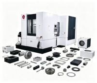 Centre d'usinage horizontal monophasé HT-500 pour la découpe de métaux, machine CNC avec commande Siemens