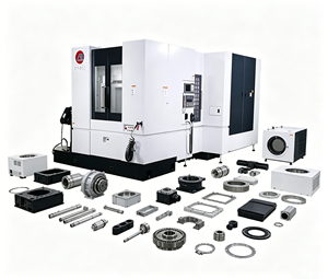 Centro de Mecanizado Horizontal Monofásico HT-500, Máquina de Corte de Metal CNC con Control Siemens - Product Image 1