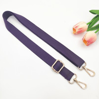 Nouvelle Sangle de Sac Bandoulière Fine en Coton de 2,5 cm, Couleur Unie, Réglable, pour Remplacement d'Accessoires de Sac à Main Femme