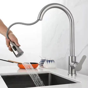 Meistverkaufte Gourmet-Luxus-Smart-Wasserfall-Küchenarmatur aus 304 Edelstahl mit Ausziehfunktion - Product Image 3