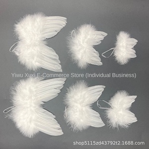 Handmade Factory-Direct Christmas Tree Feather <strong>Angel</strong> Wings Pendants-Modern Minimalist Decorative Mini Accessories for - Product Image 2