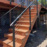 YL METAL Garde-corps en câble inoxydable pour terrasse extérieure, porche et balcon, à faible entretien