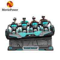 Simulador de Movimiento de Cine Volador 7D 9D VR con Construcción Metálica para Parques de Atracciones, Uso Educativo y Doméstico