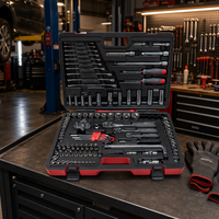 Outils automobiles très demandés, outils à main, ensemble d'outils à main métriques complets de luxe 121 pièces pour la réparation automobile