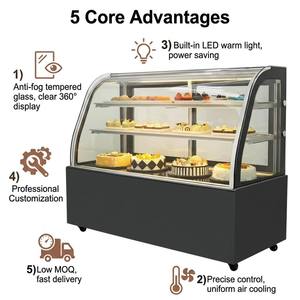 Vetrina Refrigerata Aperta in Acciaio Inox per Esposizione Torte, per Supermercati e Pasticcerie - Product Image 5