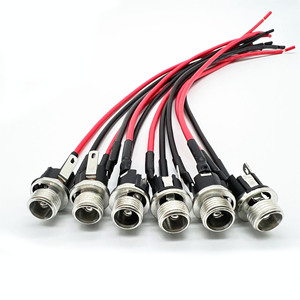 Customizable 20AWG 5.5x2.1mm DC Power Pigtail <b>Cable</b> Wire Panel Mount Connector DC099/DC022/DC022B Female <b>Socket</b> 10/15/20CM - Product Image 6