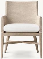 Chaise en herbe de mer durable et moderne, cadre en bois haut de gamme, meubles d'intérieur
