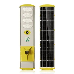 مصباح إنارة شوارع ليلي احترافي ip66 60 واط يعمل بالطاقة الشمسية للسلامة في الطرق