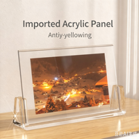 Support d'affichage de bureau double face en plexiglas A4/A5/A6, cadre photo en plastique acrylique pour la maison et le bureau